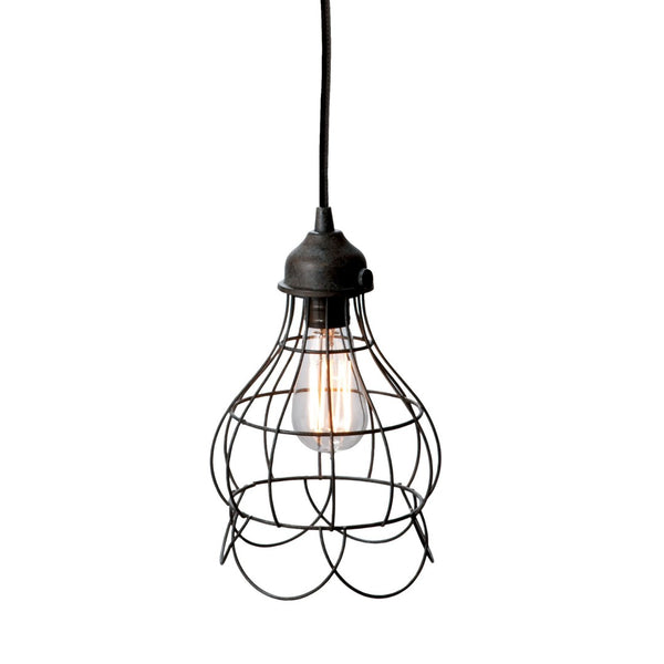 Atlas Wire 6'' Wide 1-Light Mini Pendant in Rustic Carob Bronze – Ideal for Modern Farmhouse & Urban Spaces CL11721-BZ