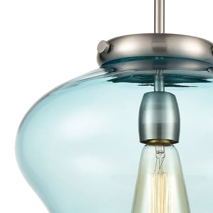 Atlas Amore Elegant 12'' Wide Pendant Light with Clear Glass Shade and Oil-Rubbed Bronze Accents CL11727-NK
