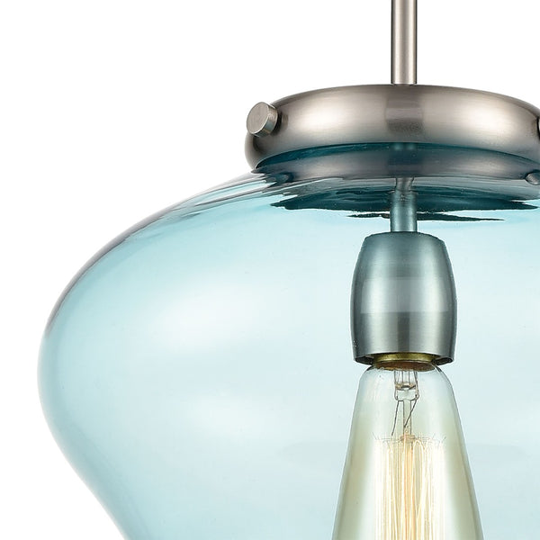 Atlas Amore Elegant 12'' Wide Pendant Light with Clear Glass Shade and Oil-Rubbed Bronze Accents CL11727-NK