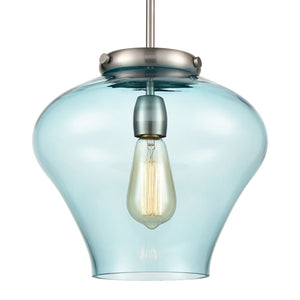 Atlas Amore Elegant 12'' Wide Pendant Light with Clear Glass Shade and Oil-Rubbed Bronze Accents CL11727-NK