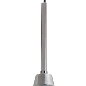 Atlas Arctic 1-Light Pendant - Modern Geometric Design with Faceted Glass Shade for Stunning Interiors Polished Nickel CL11728-NK
