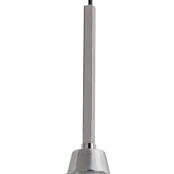 Atlas Arctic 1-Light Pendant - Modern Geometric Design with Faceted Glass Shade for Stunning Interiors Polished Nickel CL11728-NK