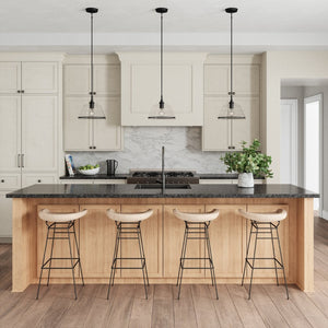 Atlas Boyer Modern 1-Light Pendant with Clear Glass Shade - Elevate Your Space with Elegant Illumination Matte Black 11'' CL11735-BK