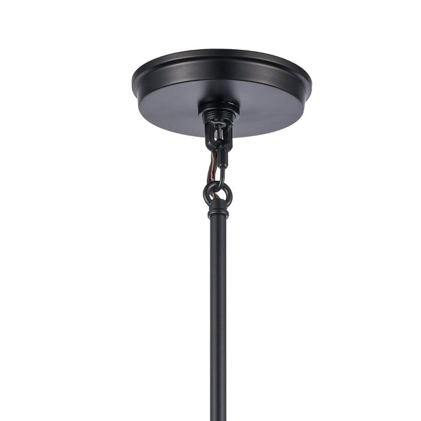 Atlas Boyer Modern 1-Light Pendant with Clear Glass Shade - Elevate Your Space with Elegant Illumination Matte Black 18'' CL11736-BK