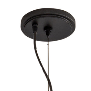 Atlas Cere Modern Pendant Light - Minimalist Design with Airy Glass Shade for Stylish Home Illumination Matte Black 14.25'' CL11748-BK