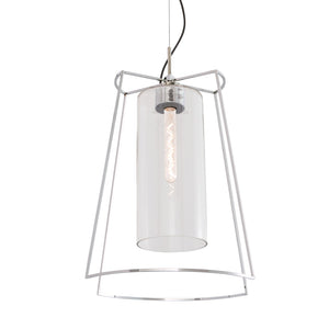 Atlas Cere Modern Pendant Light - Minimalist Design with Airy Glass Shade for Stylish Home Illumination Polished Nickel CL11748-NK