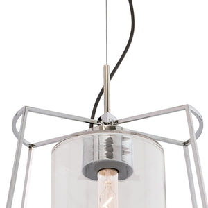 Atlas Cere Modern Pendant Light - Minimalist Design with Airy Glass Shade for Stylish Home Illumination Polished Nickel CL11748-NK
