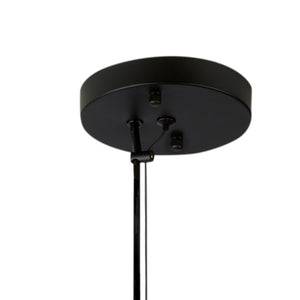 Atlas Cere Modern Pendant Light - Minimalist Design with Airy Glass Shade for Stylish Home Illumination Matte Black 6.75'' CL11749-BK