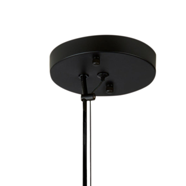 Atlas Cere Modern Pendant Light - Minimalist Design with Airy Glass Shade for Stylish Home Illumination Matte Black 6.75'' CL11749-BK