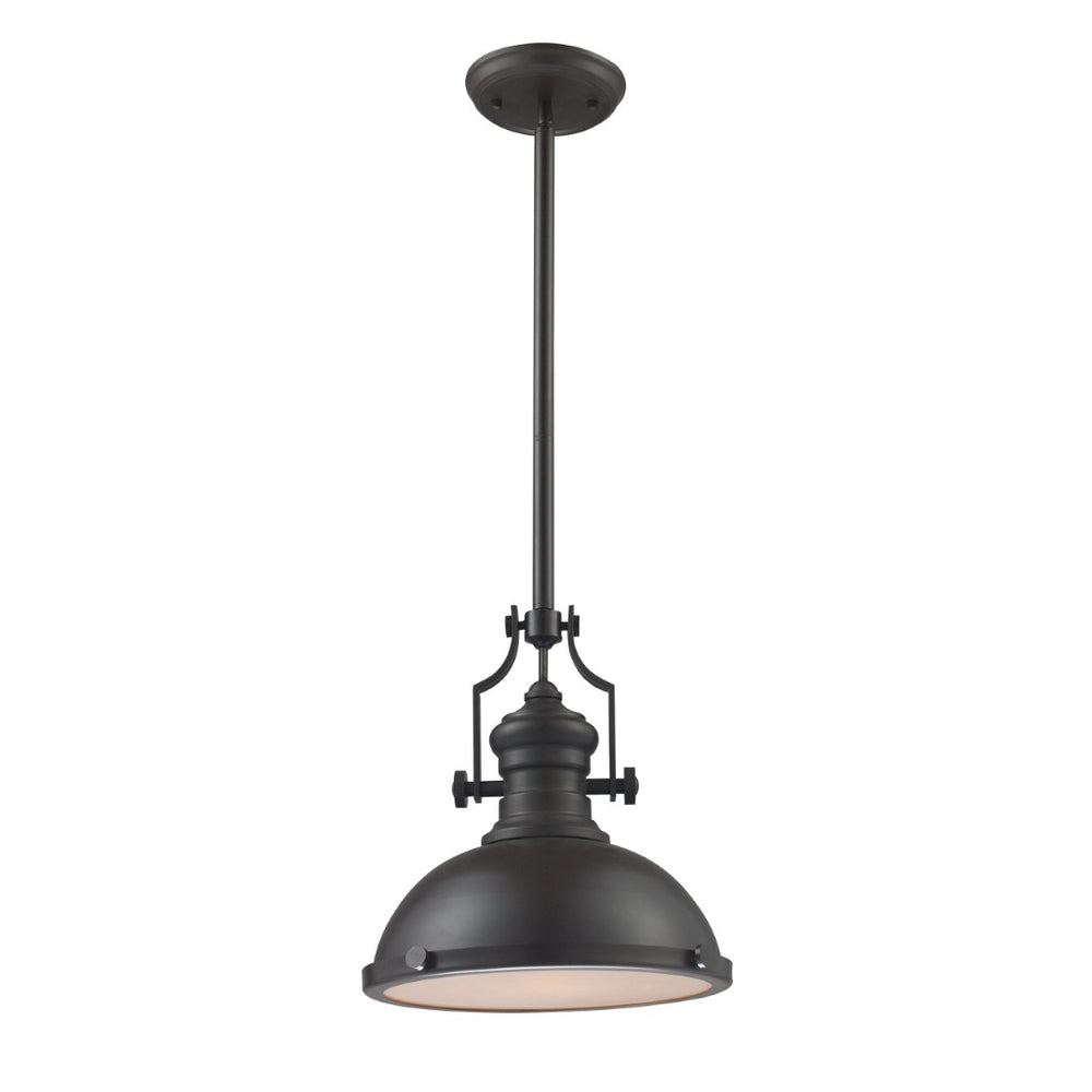 Atlas Chadwick 13" Wide 1-Light Pendant - Elegant Matte Black Finish for Timeless Modern Interiors CL11750-BK1