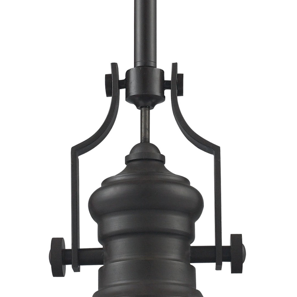 Atlas Chadwick 13" Wide 1-Light Pendant - Elegant Matte Black Finish for Timeless Modern Interiors CL11750-BK1