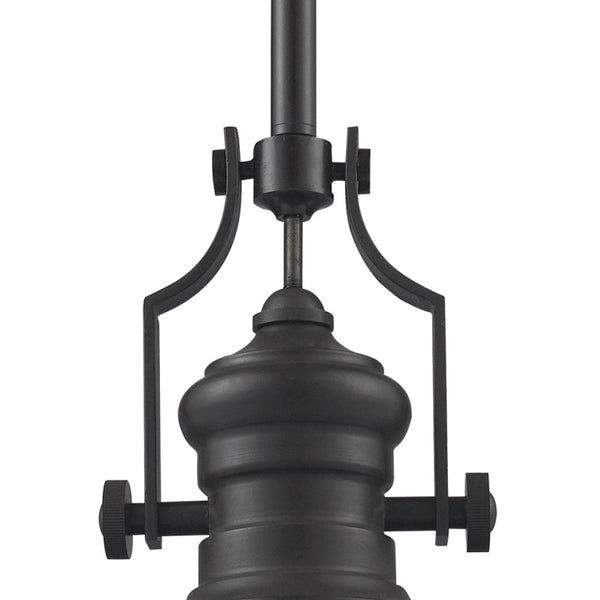 Atlas Chadwick 13" Wide 1-Light Pendant - Elegant Matte Black Finish for Timeless Modern Interiors CL11750-BK1
