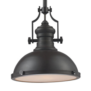 Atlas Chadwick 13" Wide 1-Light Pendant - Elegant Matte Black Finish for Timeless Modern Interiors CL11750-BK1