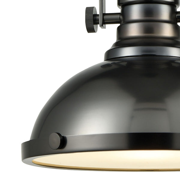 Atlas Chadwick 3-Light Pendant: Elegant Vintage-Inspired Lighting for Dining & Living Spaces, 14" Height Black Nickel CL11750-BK2