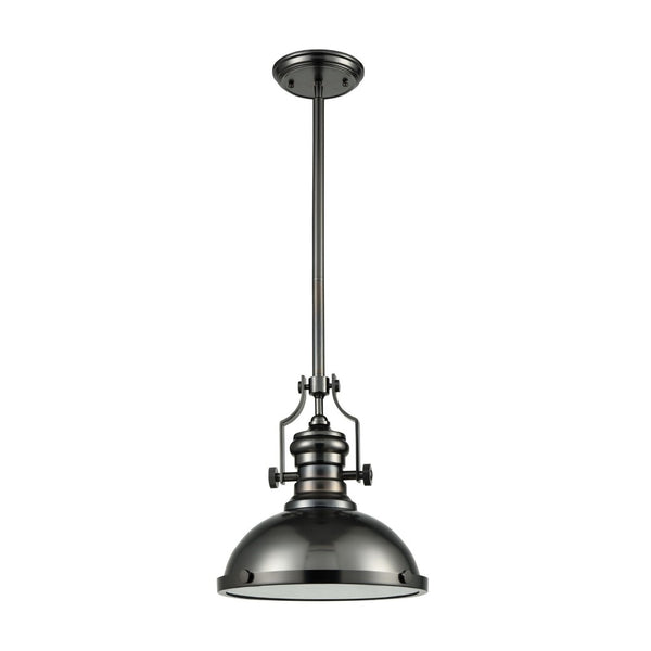 Atlas Chadwick 3-Light Pendant: Elegant Vintage-Inspired Lighting for Dining & Living Spaces, 14" Height Black Nickel CL11750-BK2