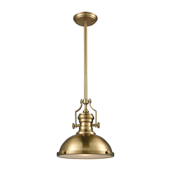 Atlas Chadwick 3-Light Pendant: Elegant Vintage-Inspired Lighting for Dining & Living Spaces, 14" Height Satin Brass 13'' CL11750-BS1
