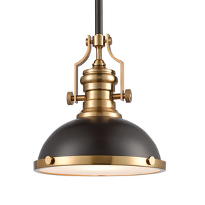 Atlas Chadwick 13'' Wide 1-Light Pendant - Timeless Matte Black Design for Elegant Indoor Spaces CL11750-BS2