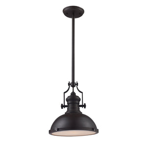 Atlas Chadwick 13" Wide Pendant Light - Elegant Oiled Bronze Finish for Classic & Transitional Spaces CL11750-BZ1
