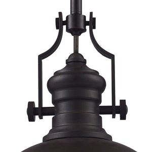 Atlas Chadwick 13" Wide Pendant Light - Elegant Oiled Bronze Finish for Classic & Transitional Spaces CL11750-BZ1