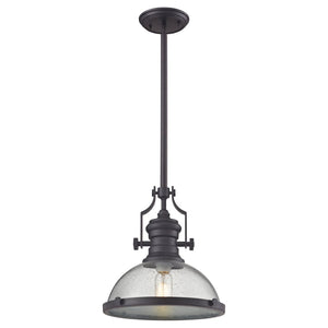Atlas Chadwick 3-Light Pendant: Elegant Vintage-Inspired Lighting for Dining & Living Spaces, 14" Height Oil Rubbed Bronze CL11750-BZ3