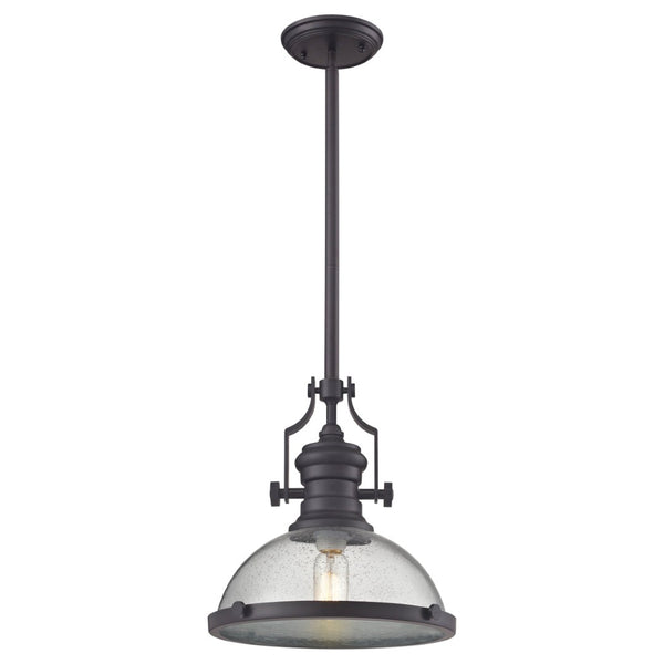 Atlas Chadwick 3-Light Pendant: Elegant Vintage-Inspired Lighting for Dining & Living Spaces, 14" Height Oil Rubbed Bronze CL11750-BZ3