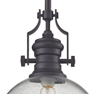 Atlas Chadwick 3-Light Pendant: Elegant Vintage-Inspired Lighting for Dining & Living Spaces, 14" Height Oil Rubbed Bronze CL11750-BZ3