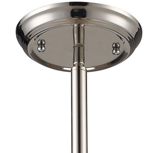 Atlas Chadwick 13'' Wide 1-Light Pendant - Timeless Polished Nickel Fixture for Modern and Vintage Spaces CL11750-CH1