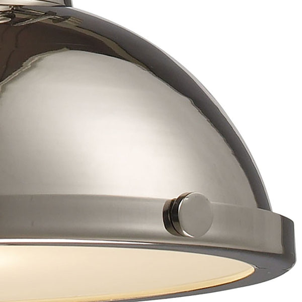 Atlas Chadwick 13'' Wide 1-Light Pendant - Timeless Polished Nickel Fixture for Modern and Vintage Spaces CL11750-CH1