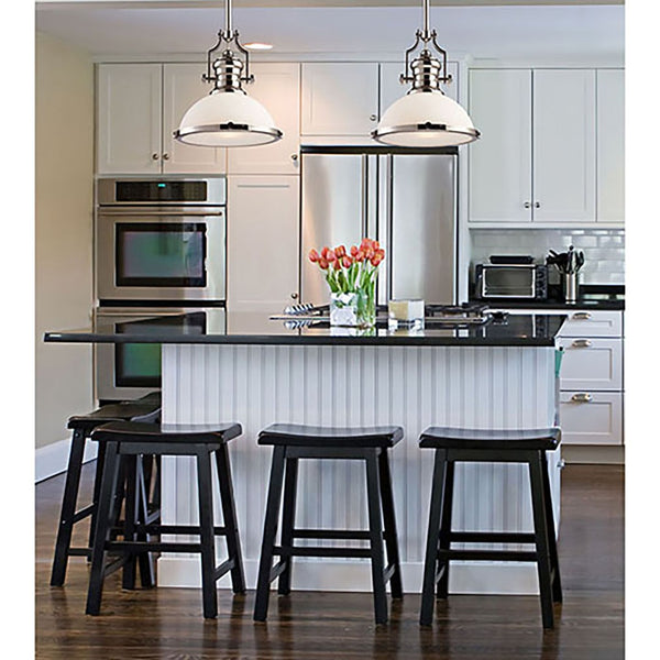 Atlas Chadwick 13'' Wide 1-Light Pendant - Vintage Charm with Polished Nickel Finish for Timeless Appeal CL11750-CH2