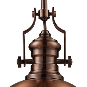 Atlas Chadwick 13" Wide 1-Light Pendant - Timeless Antique Copper Design for Vintage-Inspired Interiors CL11750-CO1