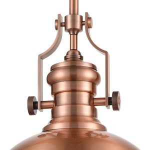 Atlas Chadwick 13" Wide 1-Light Pendant - Timeless Antique Copper Design for Vintage-Inspired Interiors CL11750-CO1