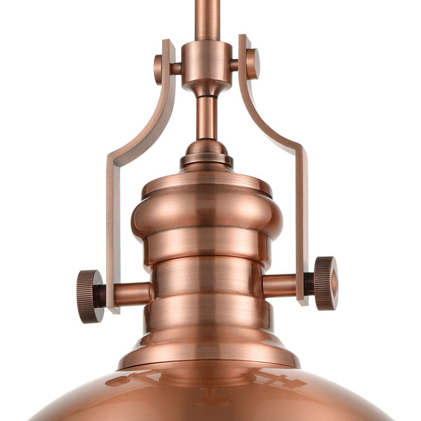 Atlas Chadwick 13" Wide 1-Light Pendant - Timeless Antique Copper Design for Vintage-Inspired Interiors CL11750-CO1