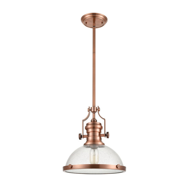 Atlas Chadwick 3-Light Pendant: Elegant Vintage-Inspired Lighting for Dining & Living Spaces, 14" Height Copper CL11750-CO2