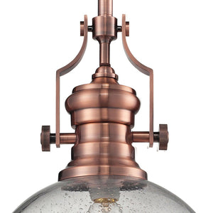 Atlas Chadwick 3-Light Pendant: Elegant Vintage-Inspired Lighting for Dining & Living Spaces, 14" Height Copper CL11750-CO2
