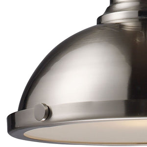 Atlas Chadwick 13" Wide 1-Light Pendant - Elegant Satin Nickel Fixture for Classic or Modern Spaces CL11750-NK1