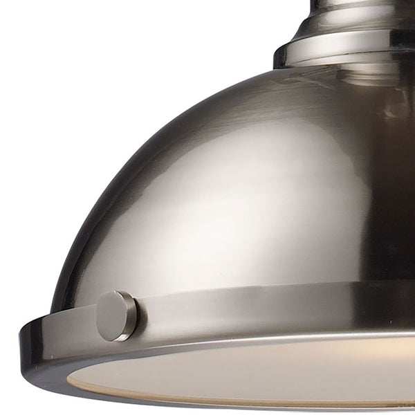 Atlas Chadwick 13" Wide 1-Light Pendant - Elegant Satin Nickel Fixture for Classic or Modern Spaces CL11750-NK1