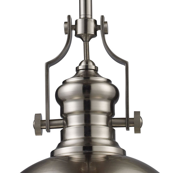 Atlas Chadwick 13" Wide 1-Light Pendant - Elegant Satin Nickel Fixture for Classic or Modern Spaces CL11750-NK1