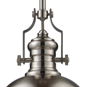 Atlas Chadwick 13" Wide 1-Light Pendant - Elegant Satin Nickel Fixture for Classic or Modern Spaces CL11750-NK1