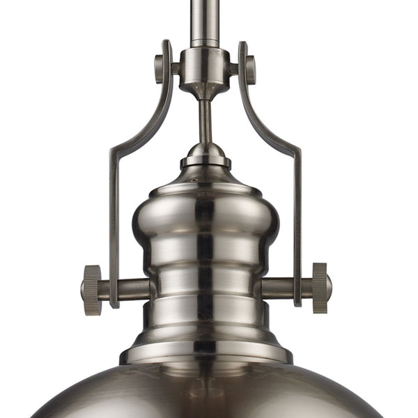 Atlas Chadwick 13" Wide 1-Light Pendant - Elegant Satin Nickel Fixture for Classic or Modern Spaces CL11750-NK1