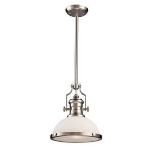 Atlas Chadwick 13" Wide 1-Light Pendant - Elegant Satin Nickel Fixture for Timeless Indoor Spaces CL11750-NK4