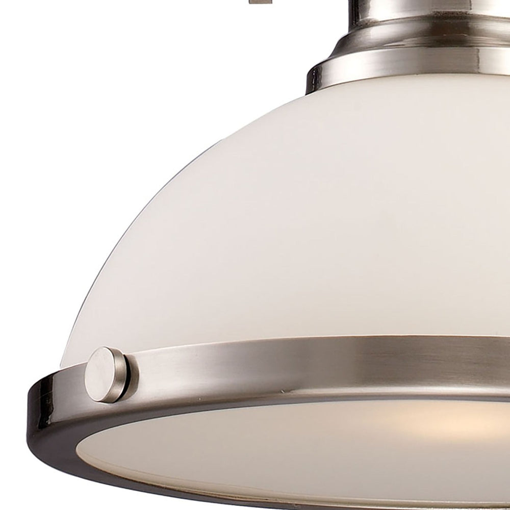 Atlas Chadwick 13" Wide 1-Light Pendant - Elegant Satin Nickel Fixture for Timeless Indoor Spaces CL11750-NK4