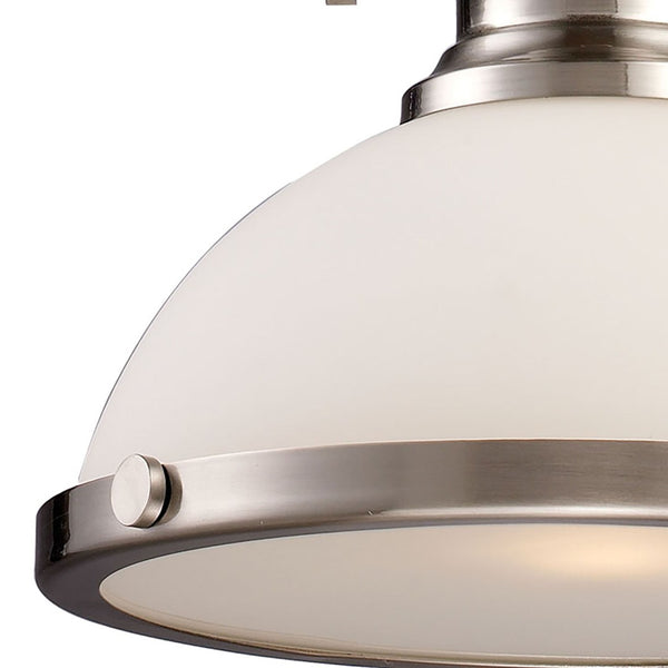 Atlas Chadwick 13" Wide 1-Light Pendant - Elegant Satin Nickel Fixture for Timeless Indoor Spaces CL11750-NK4