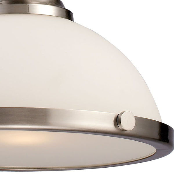 Atlas Chadwick 13" Wide 1-Light Pendant - Elegant Satin Nickel Fixture for Timeless Indoor Spaces CL11750-NK4