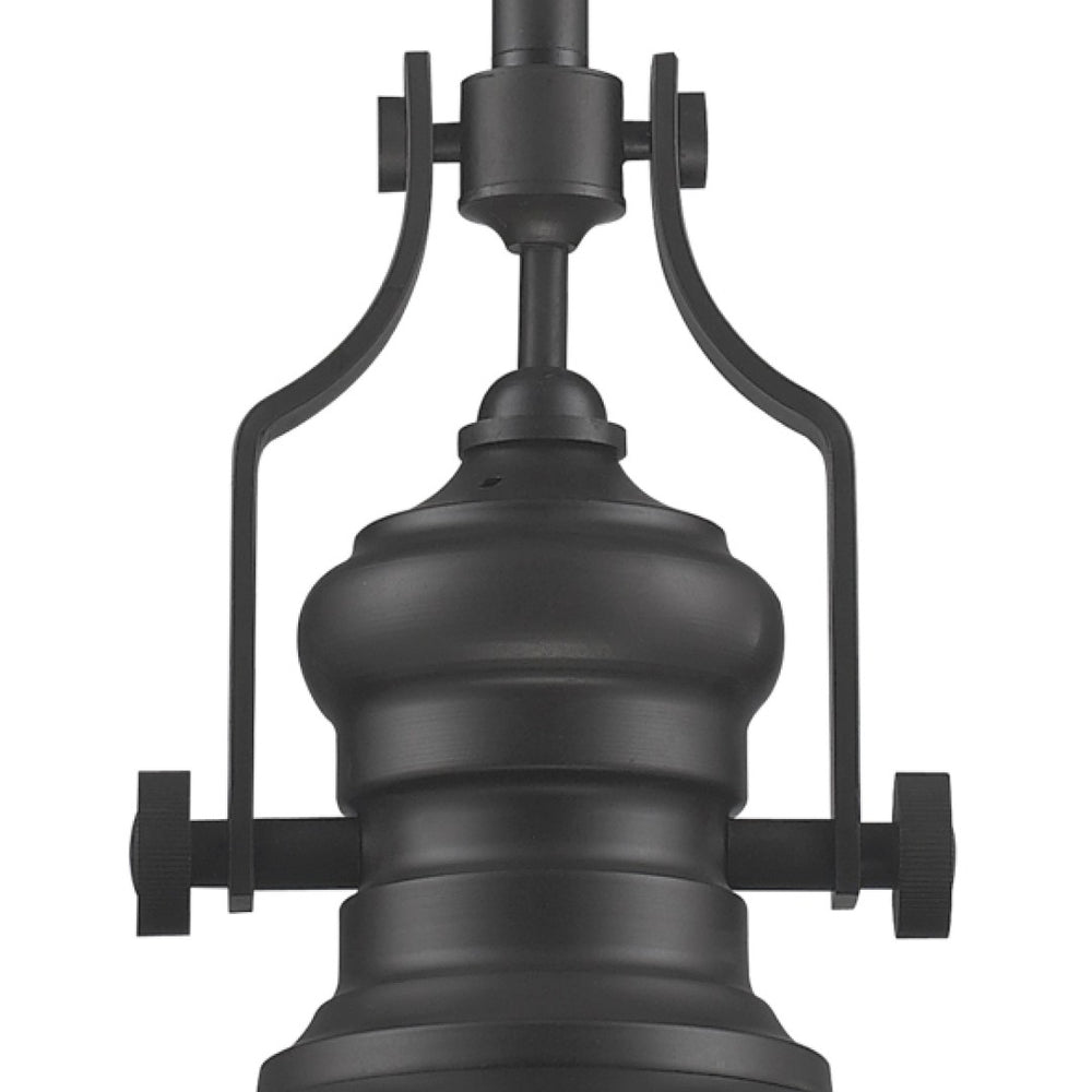 Atlas Chadwick 17'' Wide Matte Black Pendant Light - Vintage-Inspired Craftsmanship for Modern Spaces CL11751-BK