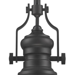 Atlas Chadwick 17'' Wide Matte Black Pendant Light - Vintage-Inspired Craftsmanship for Modern Spaces CL11751-BK