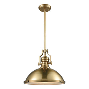 Atlas Chadwick 3-Light Pendant: Elegant Vintage-Inspired Lighting for Dining & Living Spaces, 14" Height Satin Brass 17'' CL11751-BS1