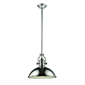 Atlas Chadwick 3-Light Pendant: Elegant Vintage-Inspired Lighting for Dining & Living Spaces, 14" Height Polished Nickel CL11751-CH