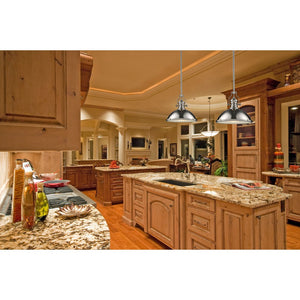 Atlas Chadwick 3-Light Pendant: Elegant Vintage-Inspired Lighting for Dining & Living Spaces, 14" Height Polished Nickel CL11751-CH