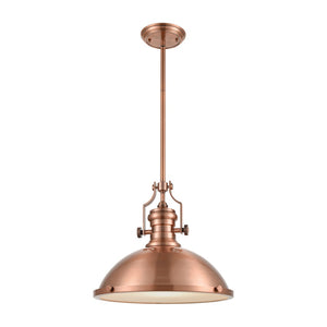 Atlas Chadwick 3-Light Pendant: Elegant Vintage-Inspired Lighting for Dining & Living Spaces, 14" Height Antique Copper CL11751-CO