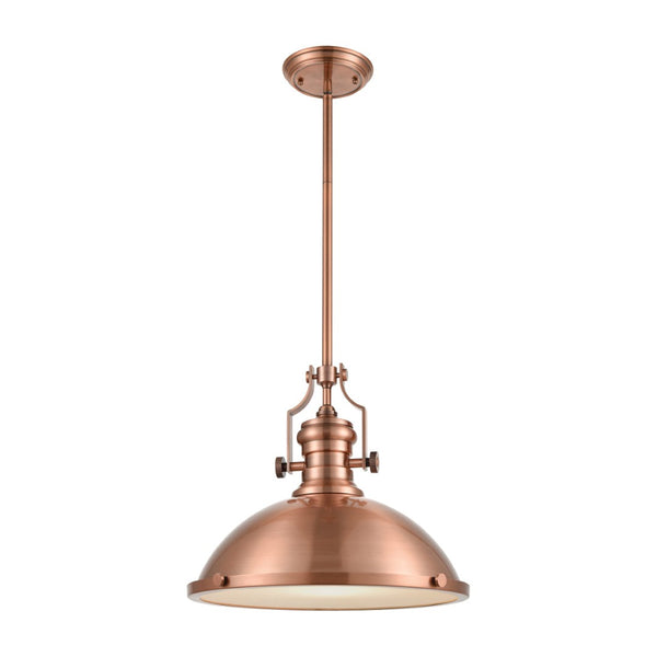 Atlas Chadwick 3-Light Pendant: Elegant Vintage-Inspired Lighting for Dining & Living Spaces, 14" Height Antique Copper CL11751-CO